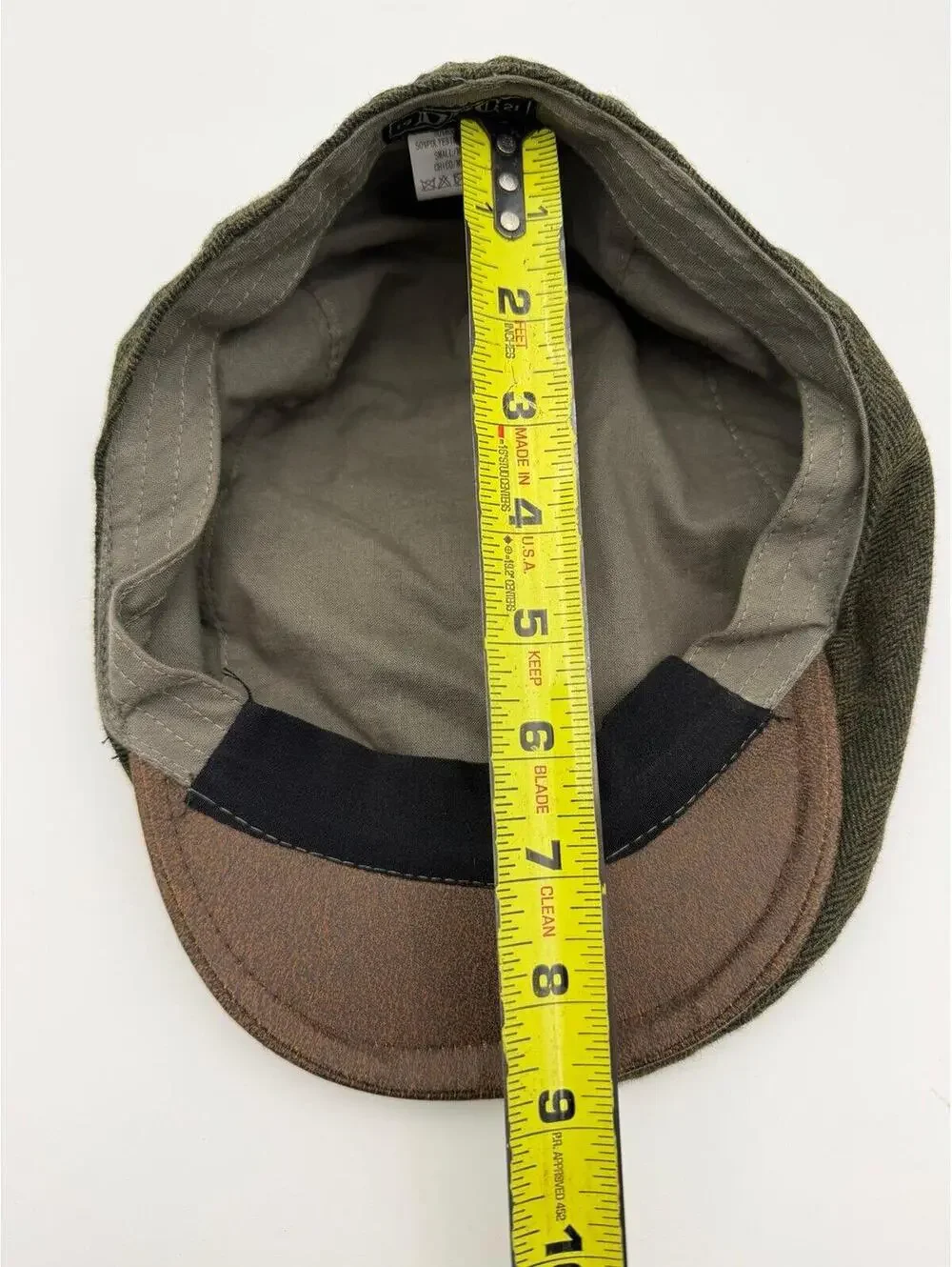VTG DPC 1921 Wool Blend News Boy Hat Green